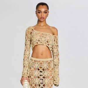 Retrofete SADIE KNIT CROCHET TOP